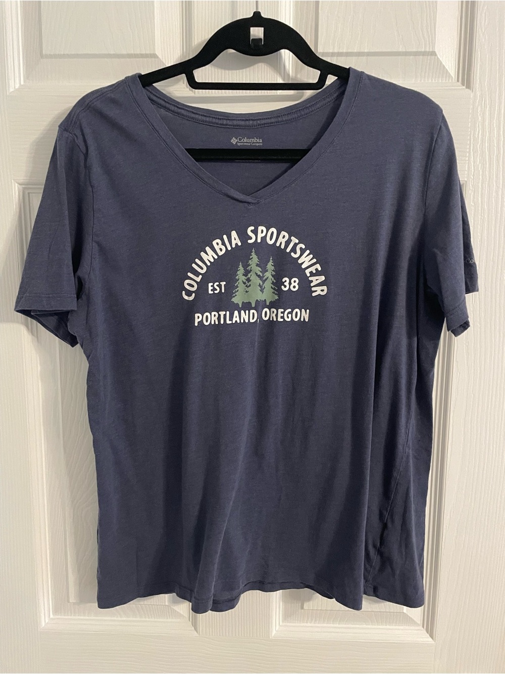 Columbia Navy V-Neck Portland Graphic Tee